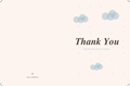 Little Clouds Baby Shower Thank-You Cards (Printable)