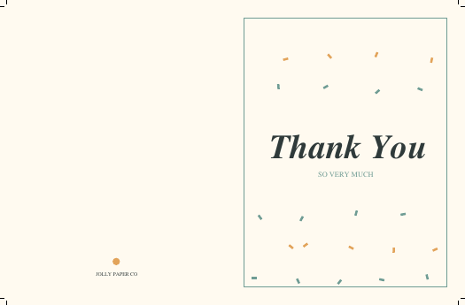 Confetti Everyday Thank-You Cards (Printable)