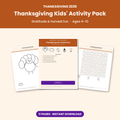 Thanksgiving kids activity pack printable cover