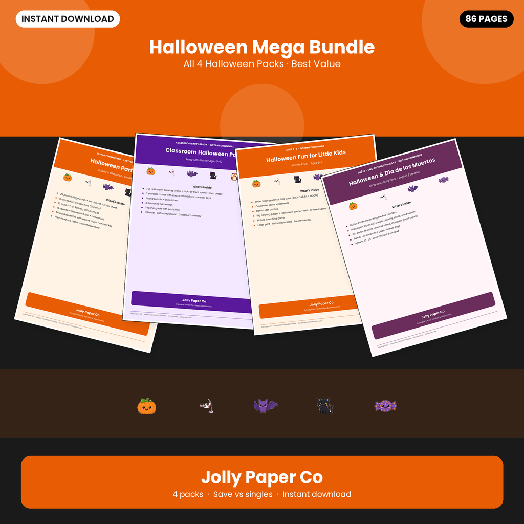 Halloween mega bundle printable cover