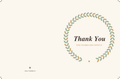 Botanical Wreath Wedding Thank-You Cards (Printable)